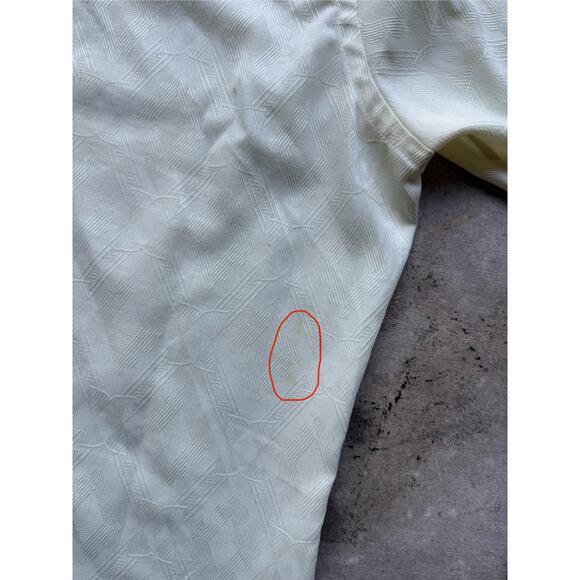 VTG 1970s Arrow Brand Dagger Collar Button Down Beige/Off-White Shirt Size Large - Picture 8 of 8